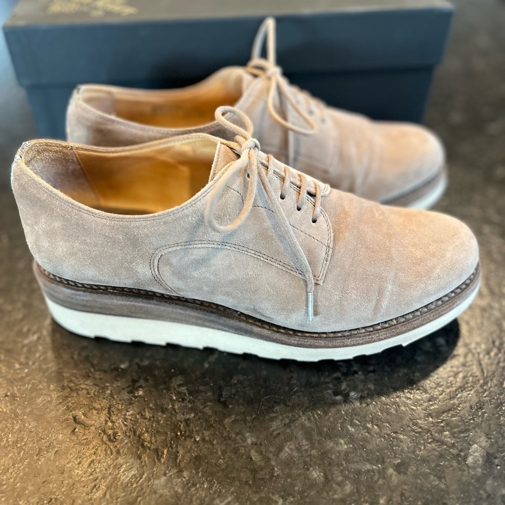 The Office of Angela Scott, Tan Suede Shoes, size 8 - Picture 2 of 4